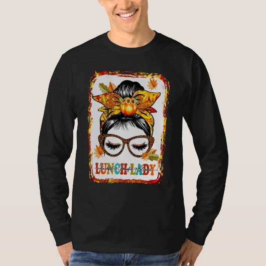 漂白メッシーバンランチレディー感謝Bl Tシャツ (正面)