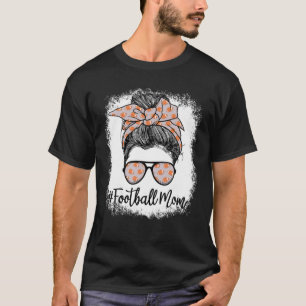 漂白ライフサッカーマママヒョウ乱雑Bunガラス Tシャツ