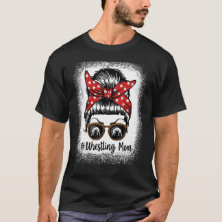 漂白ライフレスリングマムヒョウメッシーバングラス Tシャツ