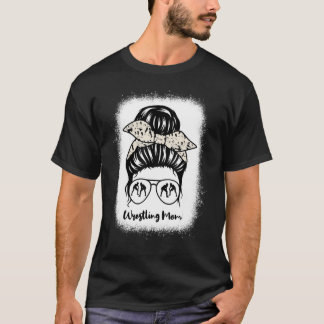 漂白ライフレスリングマムヒョウメッシーバングラス Tシャツ
