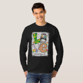 漂白ラブデンタル衛生士バニーMessy Buneas Tシャツ (正面フル)