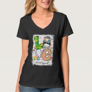 漂白ラブデンタル衛生士バニーMessy Buneas Tシャツ