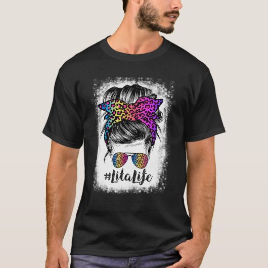 漂白リータライフレインボーヒョウメッシーパン Tシャツ (正面)