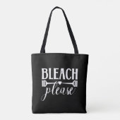 漂白剤お願い – 美容師スタイリスト着色者サロン トートバッグ (裏面)