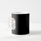 漂白平和アウト100日の学校スマイル顔1 コーヒーマグカップ (正面左)