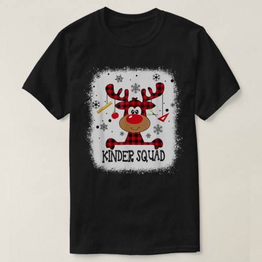 漂白幼稚園チーム トナカイ 面白い キッズ Tシャツ (デザイン正面)
