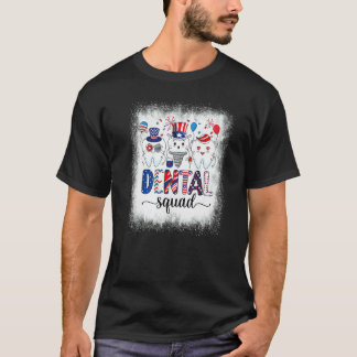 漂白歯科チーム アメリカ独立記念日 愛国 Tシャツ