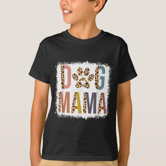 漂白犬ママヒョウとボホマライフマザー Tシャツ (正面)