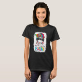 漂白絞り染めモムマママママママブルメッシーバンモ Tシャツ (正面フル)