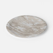 漂白荒地迷彩柄 ペーパープレート (アングル)