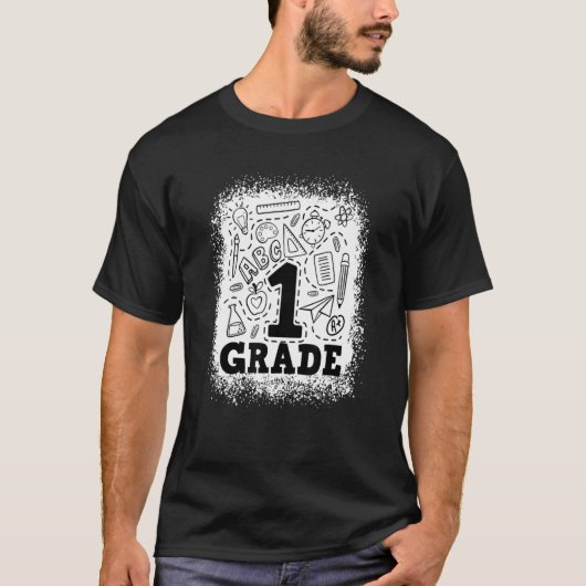 漂白1年生タイポグラフィチーム1年生バック Tシャツ (正面)