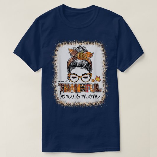 漂白1感謝ボーナス母メッシーバンサンクスシ Tシャツ (デザイン正面)