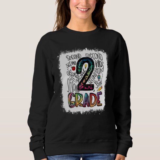 漂白2年生タイポグラフィチーム2年生Te スウェットシャツ (正面)