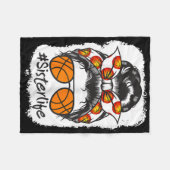 漂白Bysketbyll姉妹ライフ乱雑Bun Byll フリースブランケット (正面(横))