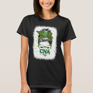 漂白CnaライフメッシーバンヒョウSt patricksダ Tシャツ