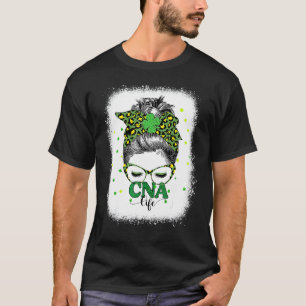 漂白CnaライフメッシーバンヒョウSt patricksダ Tシャツ
