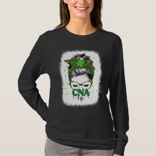 漂白CnaライフメッシーバンヒョウSt patricksダ Tシャツ