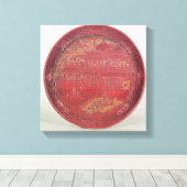 漆の皿 キャンバスプリント (インサイチュ (ウッドフロア))