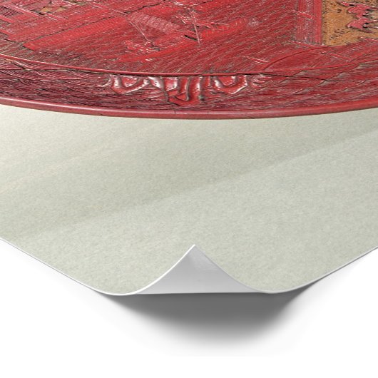 漆の皿 ポスター (角)