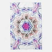 漆喰の質感に花を咲かせ、白に柔らかい影を付ける キッチンタオル (縦)