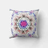 漆喰の質感に花を咲かせ、白に柔らかい影を付ける クッション (裏面)