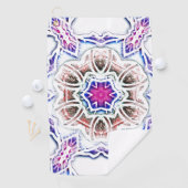 漆喰の質感に花を咲かせ、白に柔らかい影を付ける ゴルフタオル (インサイチュ)