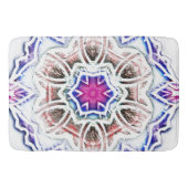 漆喰の質感に花を咲かせ、白に柔らかい影を付ける バスマット (正面)