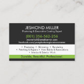 漆喰サービス 名刺 (裏面)