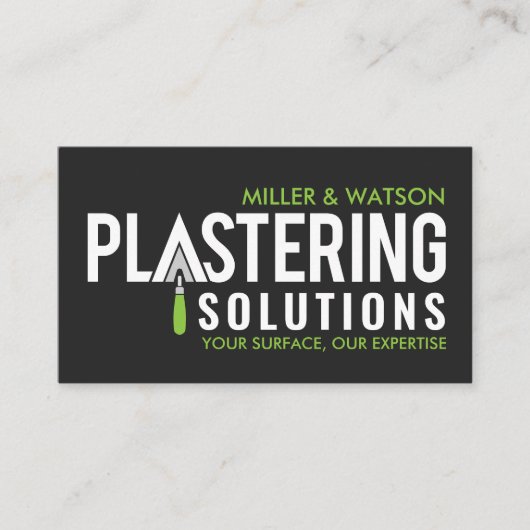 漆喰サービス 名刺 (正面)