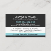 漆喰サービス 名刺 (裏面)