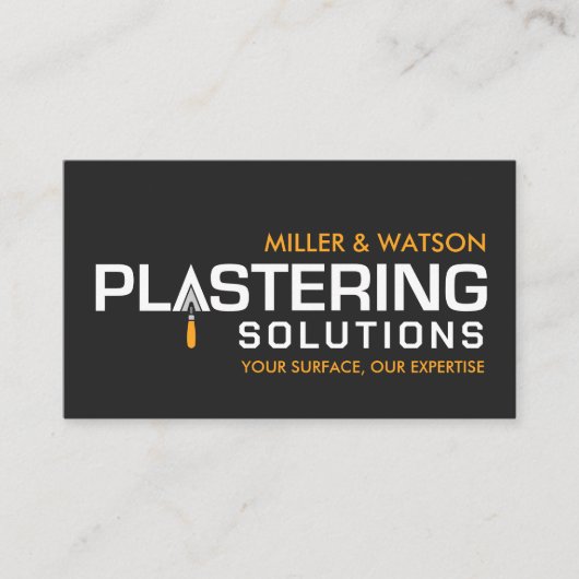 漆喰サービス 名刺 (正面)