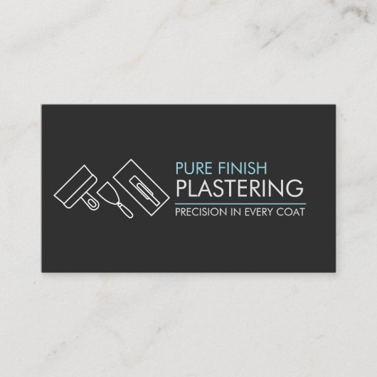 漆喰サービス 名刺 (正面)