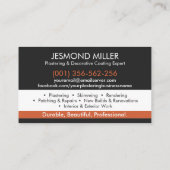 漆喰サービス 名刺 (裏面)