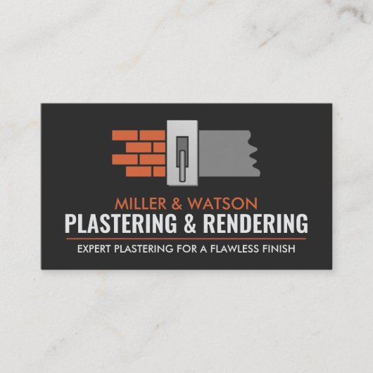 漆喰サービス 名刺 (正面)