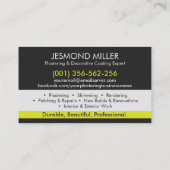 漆喰サービス 名刺 (裏面)