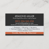 漆喰サービス 名刺 (裏面)