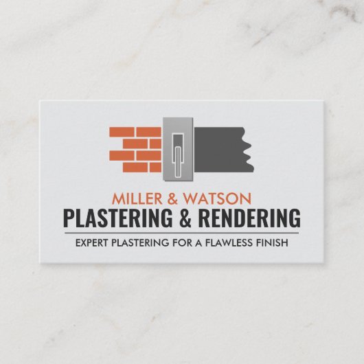 漆喰サービス 名刺 (正面)