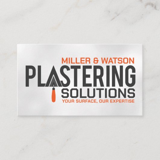 漆喰サービス 名刺 (正面)