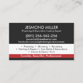 漆喰サービス 名刺 (裏面)