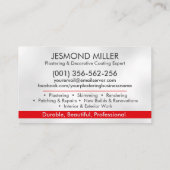 漆喰サービス 名刺 (裏面)