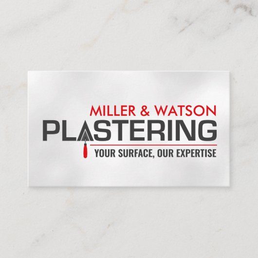 漆喰サービス 名刺 (正面)