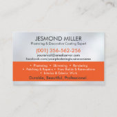 漆喰サービス 名刺 (裏面)