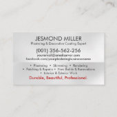 漆喰サービス 名刺 (裏面)