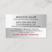 漆喰サービス 名刺 (裏面)