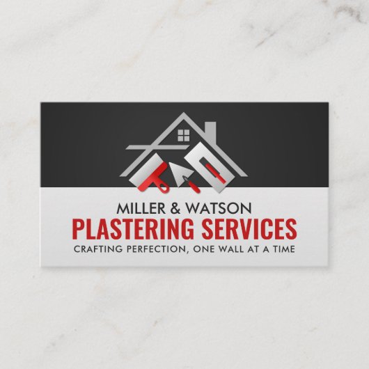 漆喰サービス 名刺 (正面)