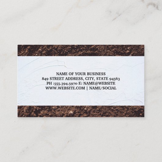 漆喰壁 | 土壌 | 建物 名刺 (裏面)