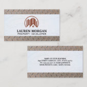 漆喰壁 | 静止パターン 名刺 (正面/裏面)