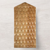 漆塗りのバスケツイーブの食感 オールインワン招待状 (内側)