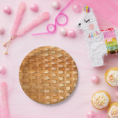 漆塗りのバスケツイーブの食感 ペーパープレート (パーティー)