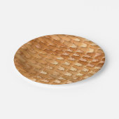 漆塗りのバスケツイーブの食感 ペーパープレート (アングル)